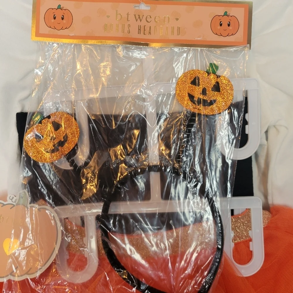 NWT Size 5 Halloween Pumpkin Tutu Set